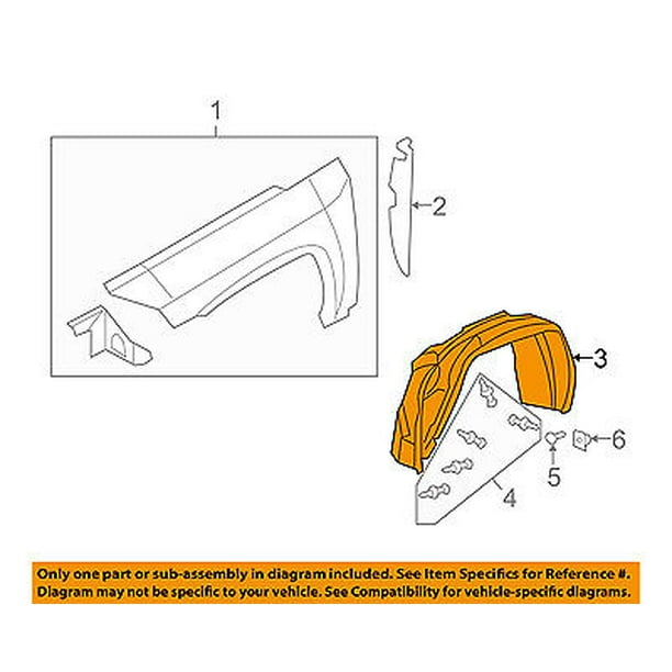 COMPASS 07-10 FRONT SPLASH SHIELD LH
